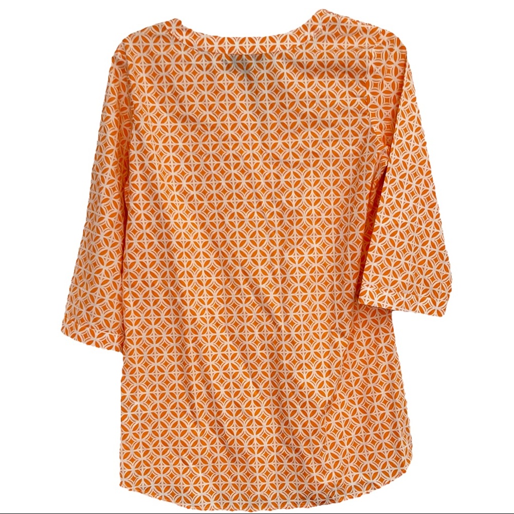 Nwt- Pendleton 100% Cotton Split Neck Blouse Tuni… - image 2